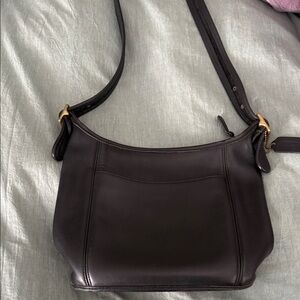 Coach Black Leather Shoulder Bag